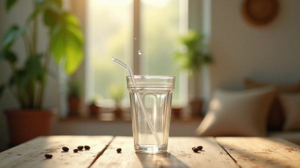 Say goodbye to spills with our eco-friendly cup with straw